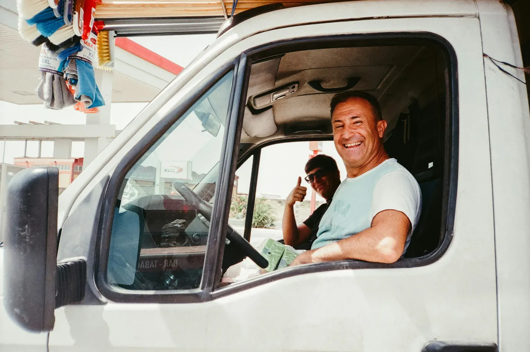 A new operator standing by their first service truck